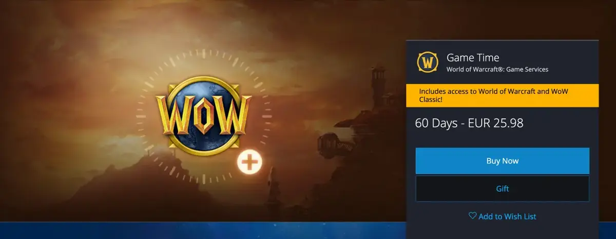 Wow game token