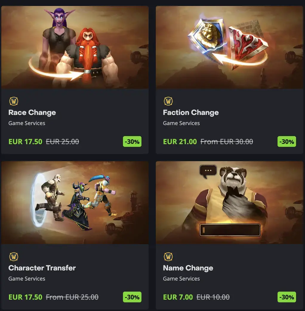 World of Wacraft - customize your gameplay