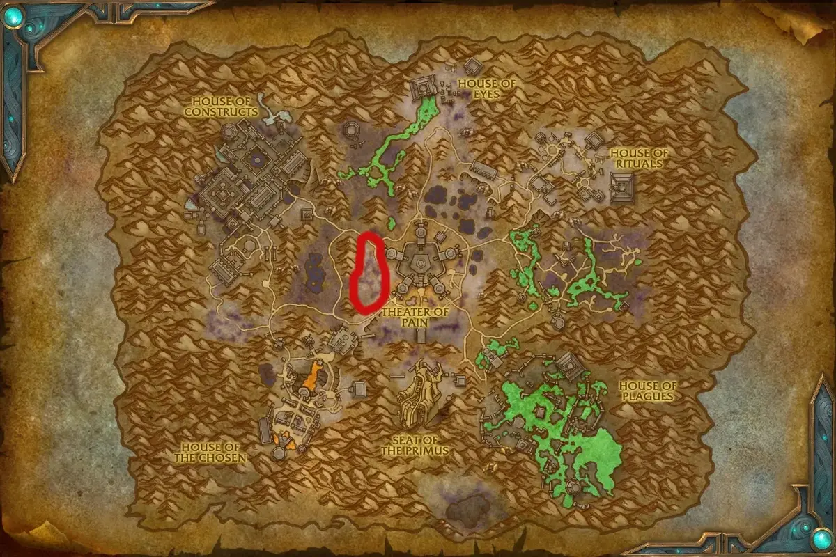 Heavy Desolate Leather farming guide Maldraxxus