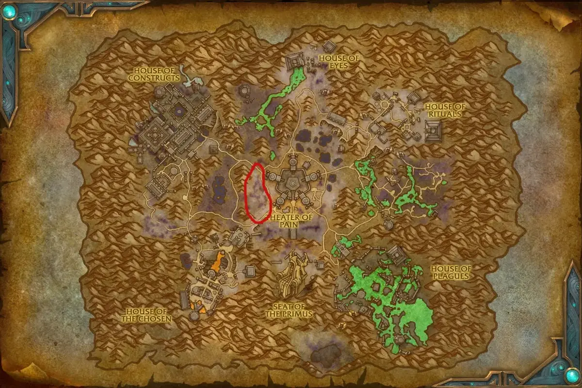Shadowy Shank farming guide Maldraxxus route 2