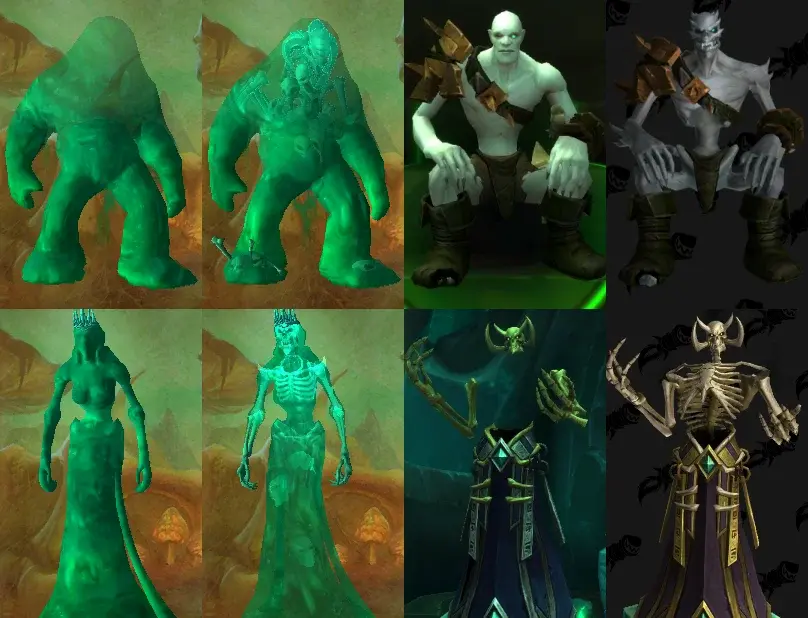 Chinese Versions of Maldraxxus mobs models image combined